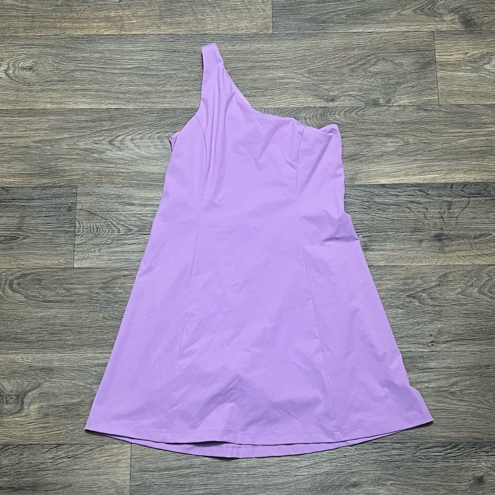Outdoor Voices One Shoulder Skort Dress in Light Purple Size Medium Pickleball - Picture 4 of 8